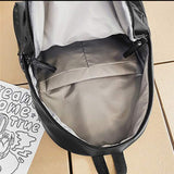 PU Leather Zip Backpack Bag - Trendsi - Flyclothing LLC