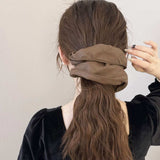 3-Piece PU Leather Elastic Hair Scrunchy - Trendsi - Flyclothing LLC