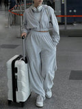 Zip Up Hoodie and Pocketed Pants Set - Trendsi