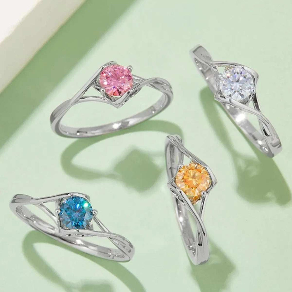 Moissanite 925 Sterling Silver Ring - Trendsi - Flyclothing LLC