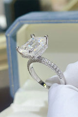 5 Carat Moissanite 925 Sterling Silver Ring - Trendsi - Flyclothing LLC