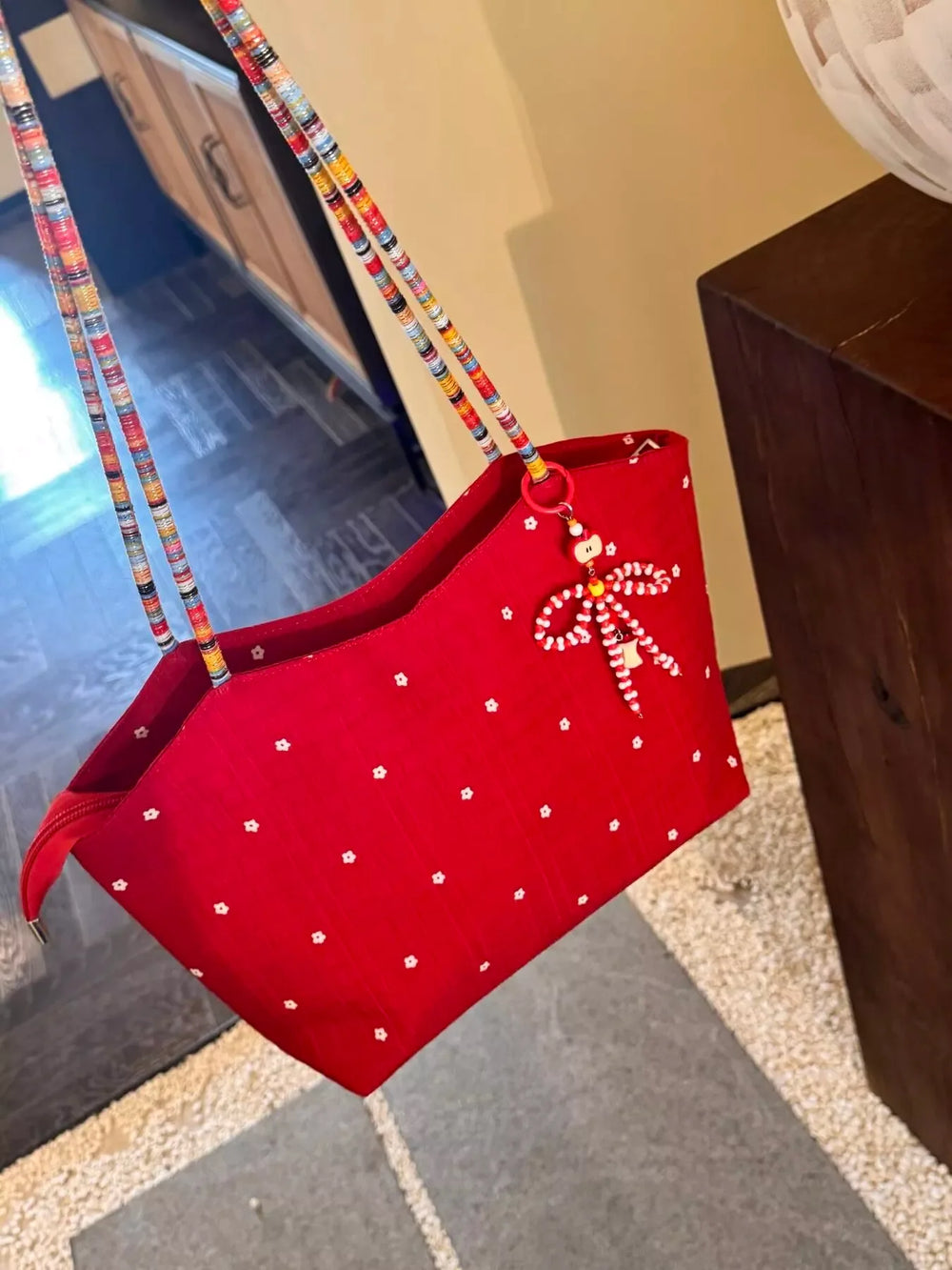 Apple Core Charm Tote Bag - Trendsi - Flyclothing LLC