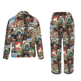 Baha Ranch Colores De Mexico Destination Mexico Satin Pajamas