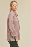 Kimberly C Drawstring Side Zip Sweatshirt - Trendsi - Flyclothing LLC