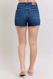 Judy Blue Full Size High Waist Criss-Cross Waistband Denim Shorts Plus Size - Trendsi - Flyclothing LLC