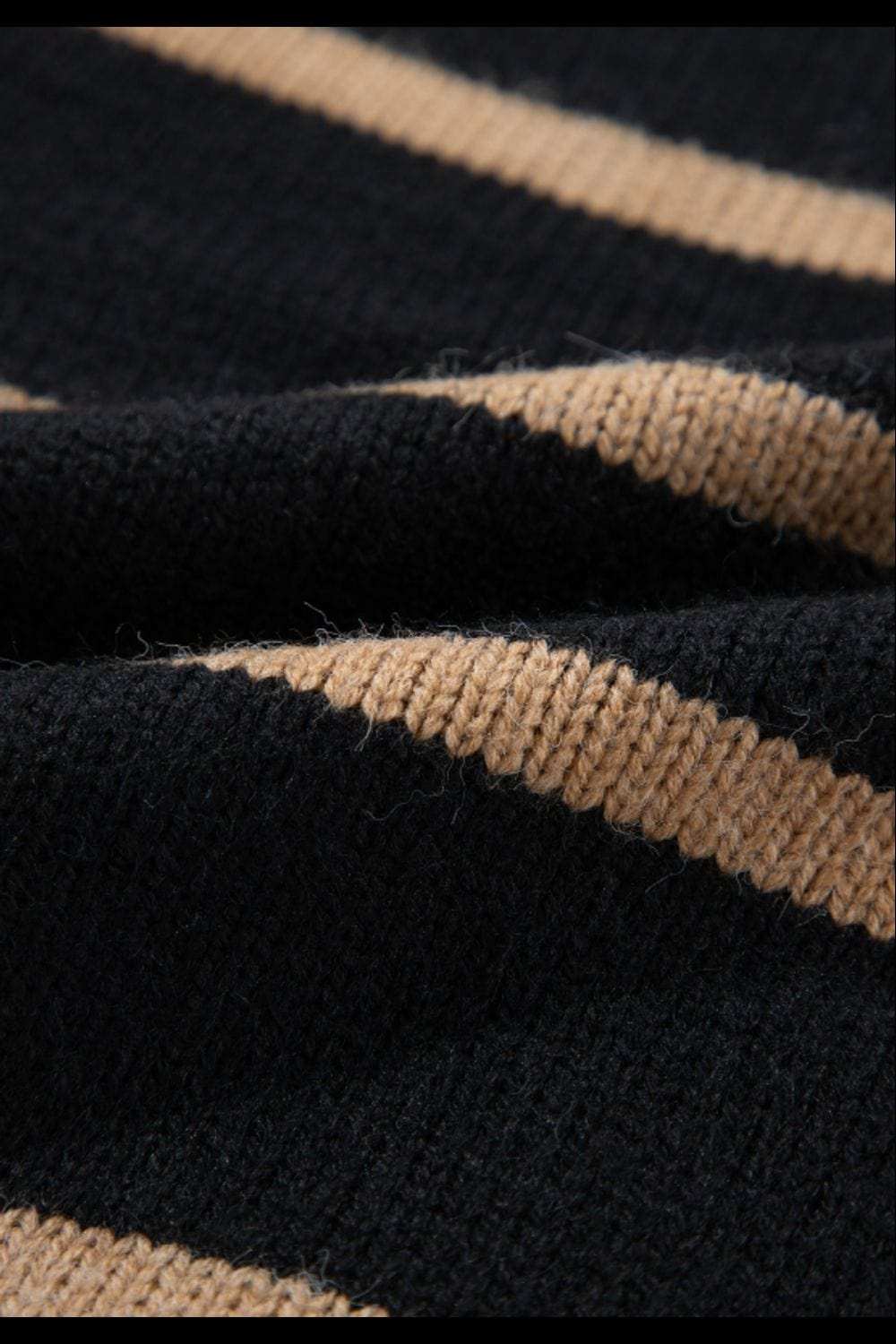 Striped Button Down Long Sleeve Cardigan - Trendsi - Flyclothing LLC