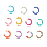 Raffia Grass C-Hoop Earrings - Trendsi - Flyclothing LLC