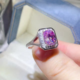 3 Carat Moissanite Square Ring - Trendsi - Flyclothing LLC