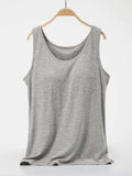 Scoop Neck Wide Strap Tank - Trendsi - Flyclothing LLC