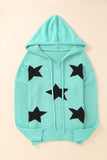 Distressed Drawstring Long Sleeve Hooded Sweater - Trendsi