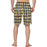 Baha Ranch Vintage Cowboy Collage Western Men's Swim Trunk Shorts - Baha Ranch Western Wear - Flyclothing LLC