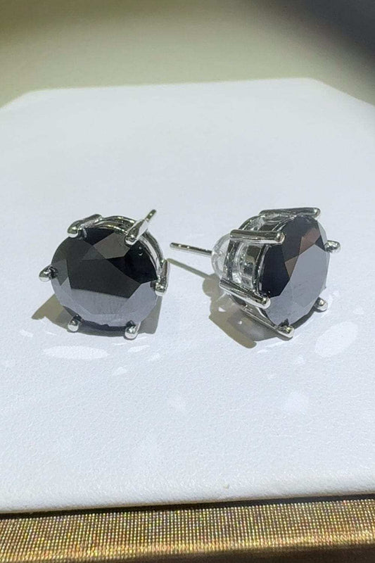 4 Carat Moissanite 925 Sterling Silver Stud Earrings - Trendsi - Flyclothing LLC