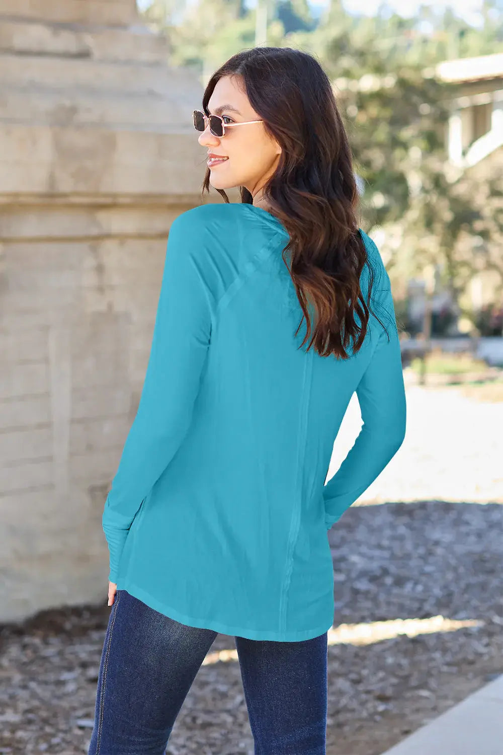 Basic Bae Full Size Round Neck Long Sleeve T-Shirt - ShopBasicbae - Flyclothing LLC