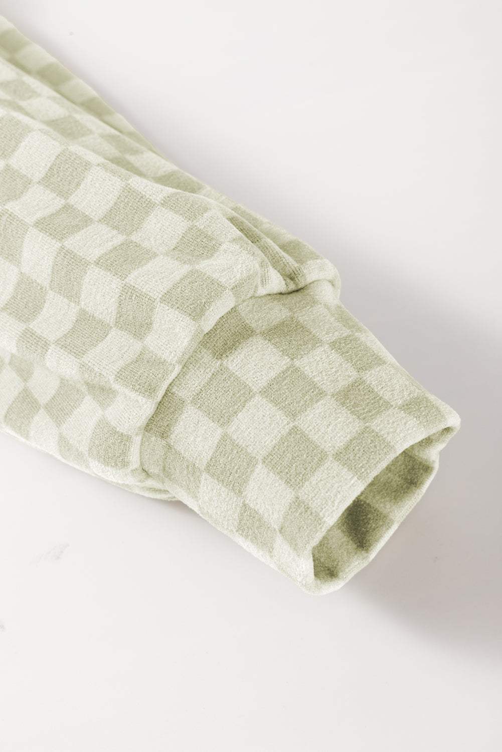 Checkered Print Kangaroo Pocket Drawstring Hoodie - Trendsi - Flyclothing LLC