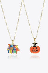 Two-Piece Halloween Theme Necklace Set - Trendsi - Flyclothing LLC