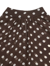 Polka Dot Mock Neck Long Sleeve Blouse - Trendsi - Flyclothing LLC