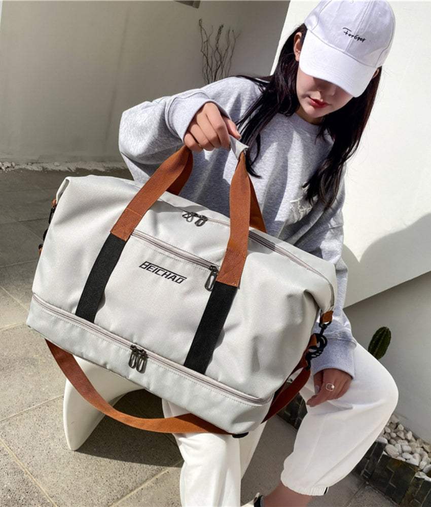 Oxford Cloth Oversize Travel Bag - Trendsi - Flyclothing LLC