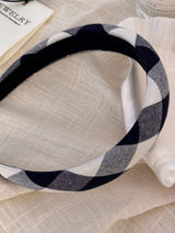 Polyester Plaid Wide Headband - Trendsi - Flyclothing LLC