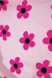 Ruffled Flower Printed Round Neck Cap Sleeve Blouse - Trendsi - Flyclothing LLC