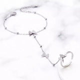 Butterfly Charm Finger Bracelet - Trendsi - Flyclothing LLC
