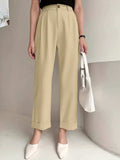 Full Size High Waist Pants - Trendsi - Flyclothing LLC