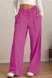 Drawstring Elastic Waist Wide Leg Pants - Trendsi - Flyclothing LLC