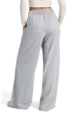 Drawstring Elastic Waist Wide Leg Pants - Trendsi - Flyclothing LLC