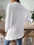 Open Front Drop Shoulder Cardigan - Trendsi - Flyclothing LLC
