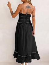 Devine Frill Ruffled Hem Midi Cami Dress - Trendsi - Flyclothing LLC