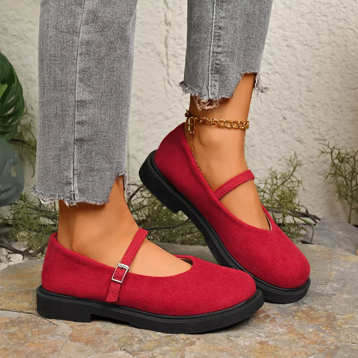 Round Toe Slip-Ons - Trendsi - Flyclothing LLC