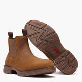 Durango Red Dirt Rebel Steel Toe Chelsea Work Boot Brawny Brown
