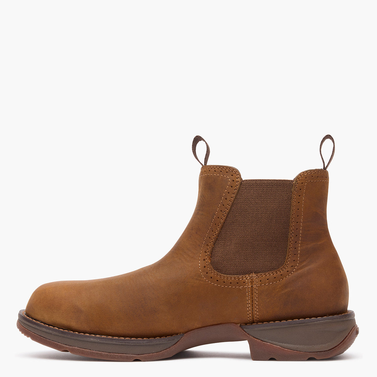 Durango Red Dirt Rebel Steel Toe Chelsea Work Boot Brawny Brown