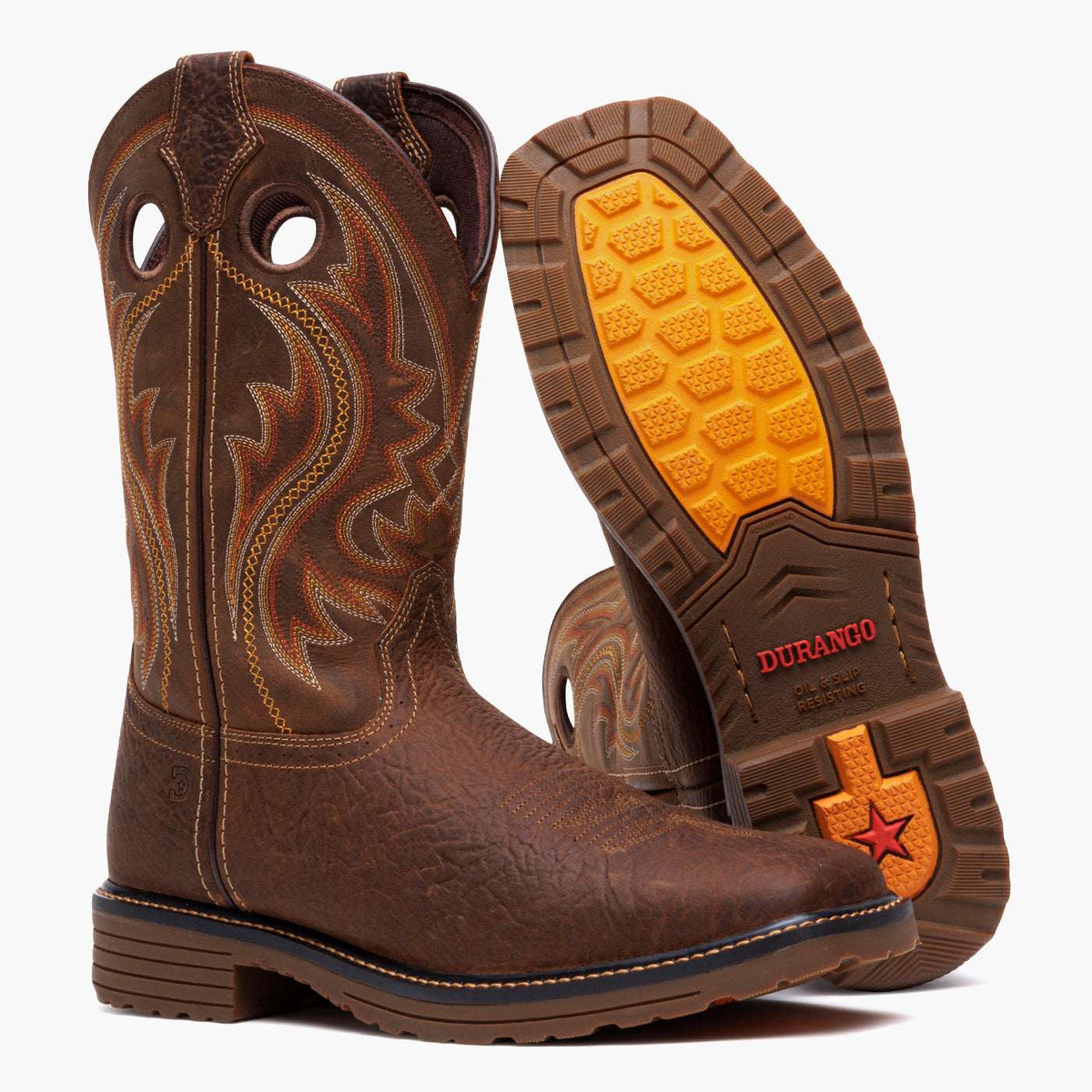 Durango Workhorse Work Boot Bark Brown/Glazed Cognac