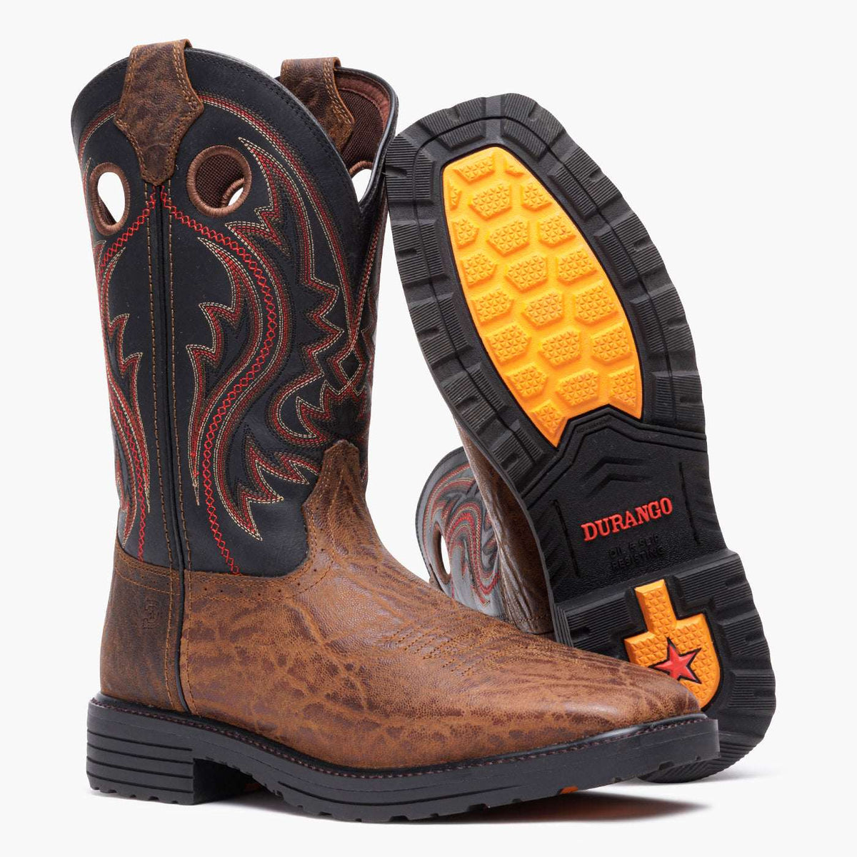 Durango Workhorse Work Boot Mocha Elephant Print/Black - Durango - Flyclothing LLC