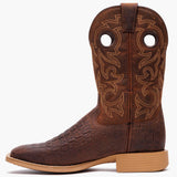 Durango Shyloh Western Boot Nicotine Croco And Trail Brown