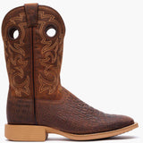 Durango Shyloh Western Boot Nicotine Croco And Trail Brown