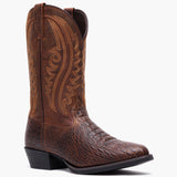 Durango Shyloh Western Boot Cigar Croco And Trail Brown
