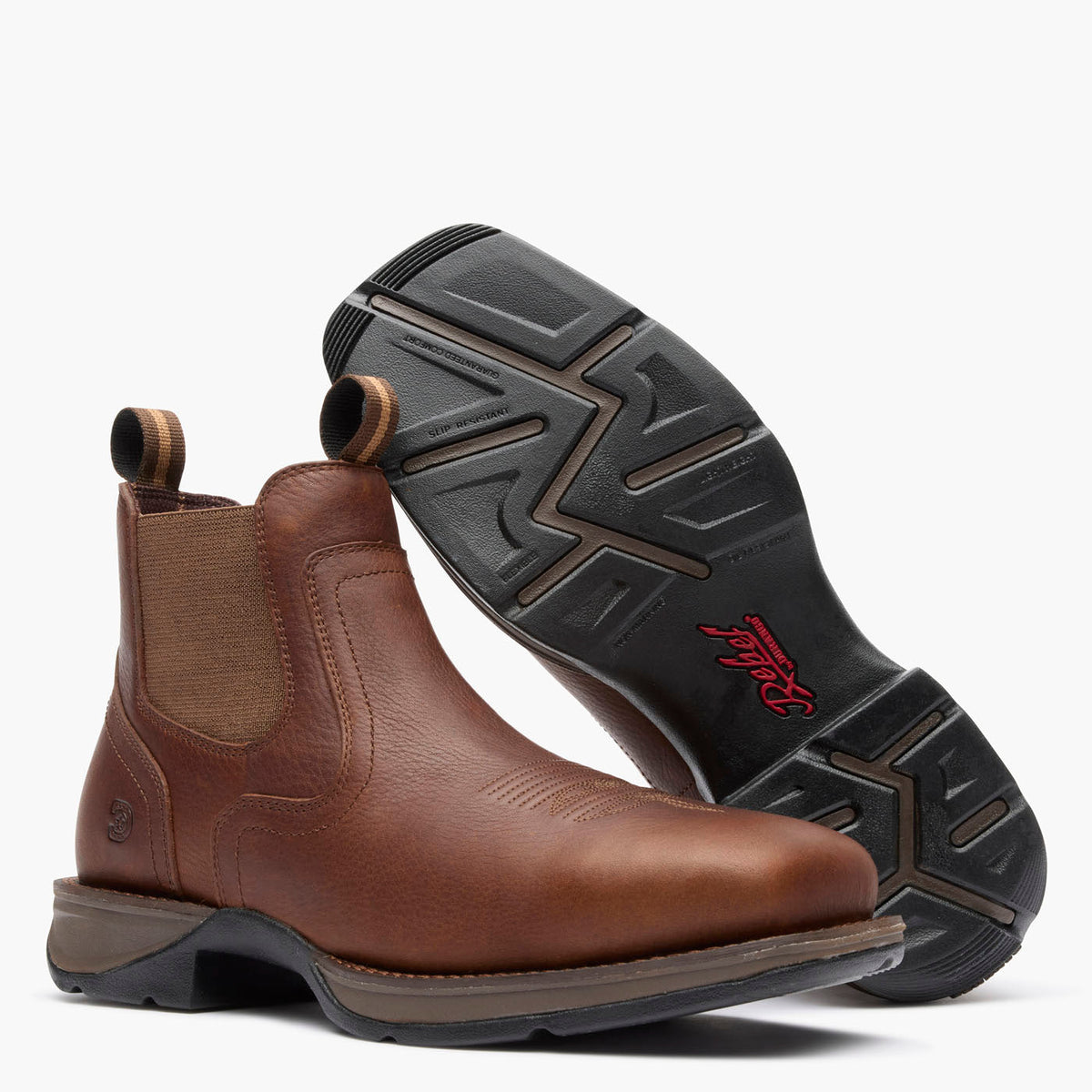 Durango Red Dirt Rebel Chelsea Work Boot Mahogany Brown - Durango - Flyclothing LLC
