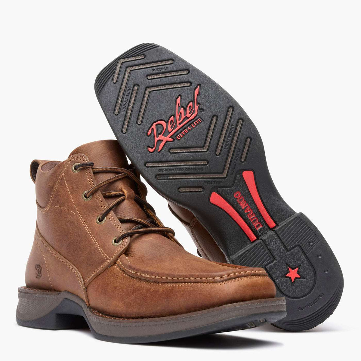Durango Red Dirt Rebel Ultra-Lite Chukka Boot Mustang Brown