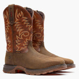 Durango Maverick XP Waterproof Steel Toe Work Boot Cognac And Bark Brown