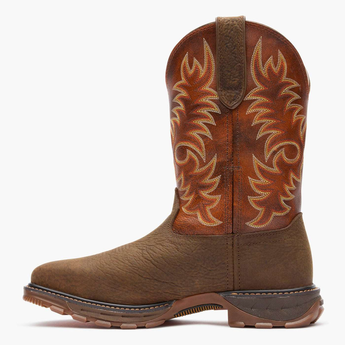 Durango Maverick XP Waterproof Steel Toe Work Boot Cognac And Bark Brown