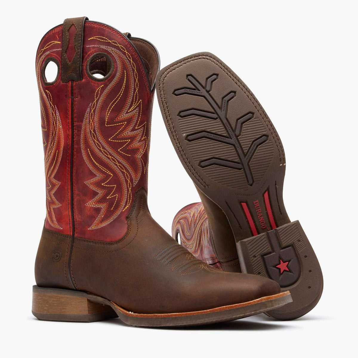Durango Rebel Pro Western Boot Hickory Brown / Chili Pepper - Durango - Flyclothing LLC