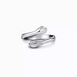 925 Sterling Silver Hug Bypass Ring - Trendsi - Flyclothing LLC