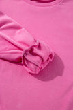 Round Neck Long Sleeve Sweatshirt - Trendsi - Flyclothing LLC