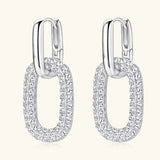 2.16 Carat Moissanite 925 Sterling Silver Earrings - Trendsi - Flyclothing LLC