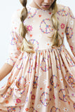SALE Flower Child 3/4 Sleeve Pocket Twirl Dress - Mila & Rose ®