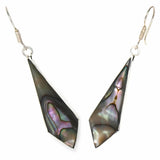Abalone Diamond-Shaped Dangle Earrings - Artisana