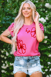 Crochet Flower Round Neck Cap Sleeve Sweater - Trendsi - Flyclothing LLC