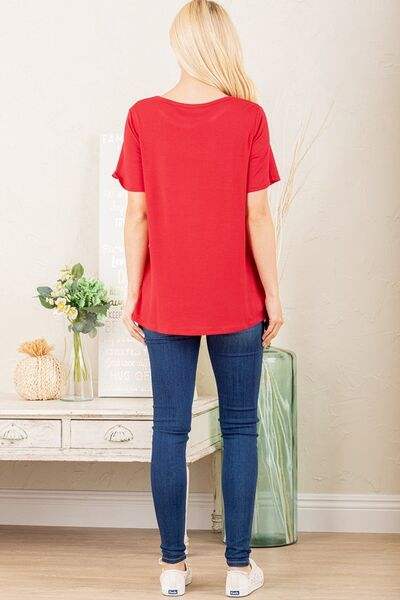 Heimish Full Size Leopard Lip Round Neck Short Sleeve T-Shirt Plus Size - Trendsi - Flyclothing LLC