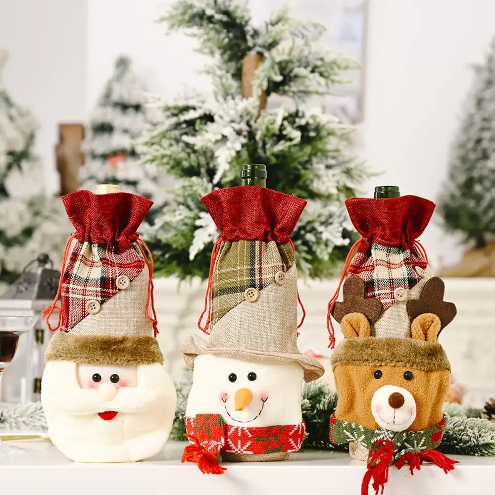 Christmas Wine Bottle Cover - Trendsi - Flyclothing LLC